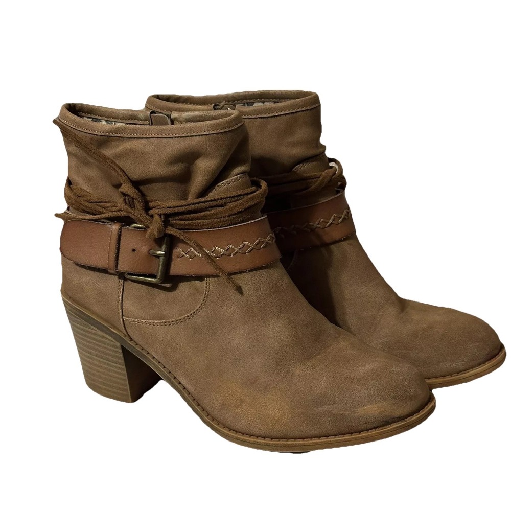 Women's, Western  Roxy Dallas  Ankle Boots Tan - Size 7 Hip Stylish Sassy Bootie